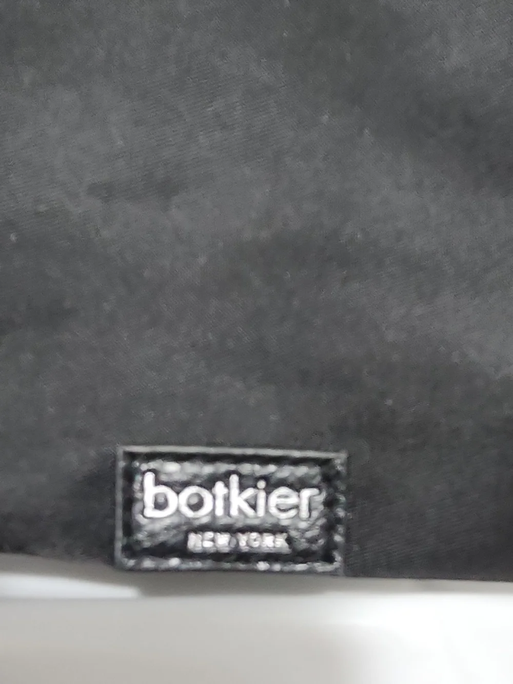 Botkier Black Nylon Backpack Label Detail